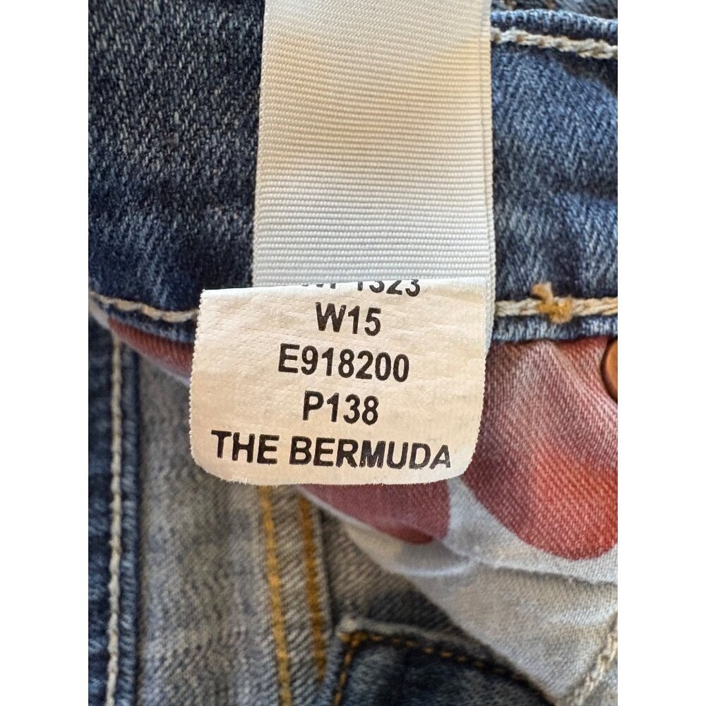 Lucky Brand The Bermuda Cutoff Denim Jean Shorts Distressed Size 10 US 30 - Picture 5 of 9